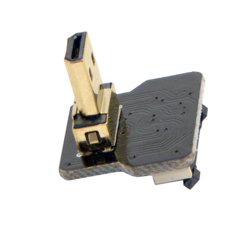 JSER CYFPV Micro HDMI Type D Male Up Angled 90 Degree for FPV HDTV Multicopter Aerial Photography - Image 2
